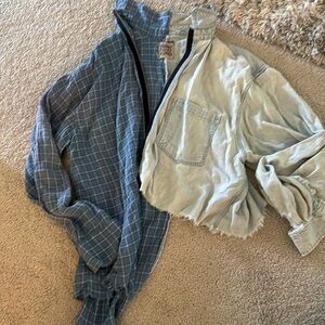 LF asymmetrical flannel